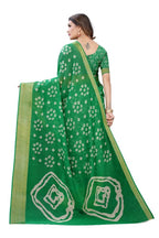 Vamika Green Linen Jari Border Saree | Grab2Buy