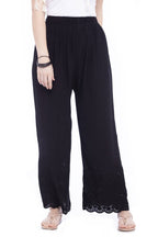 Mominos Fashion Reyon Cotton Black Embroidery Chikan Palazzo | Grab2Buy