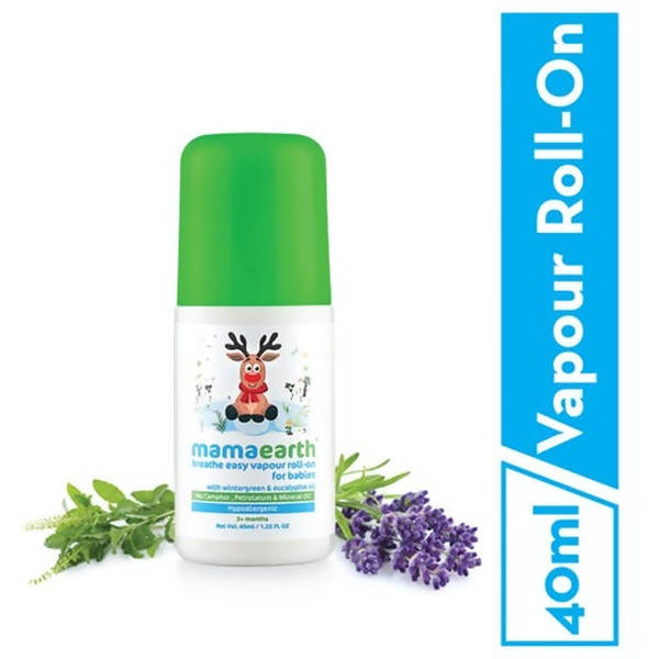 Mamaearth Baby Breathe Easy Vapour Roll-On For Relieves Congestion & Promotes Easy Breathing | Grab2Buy