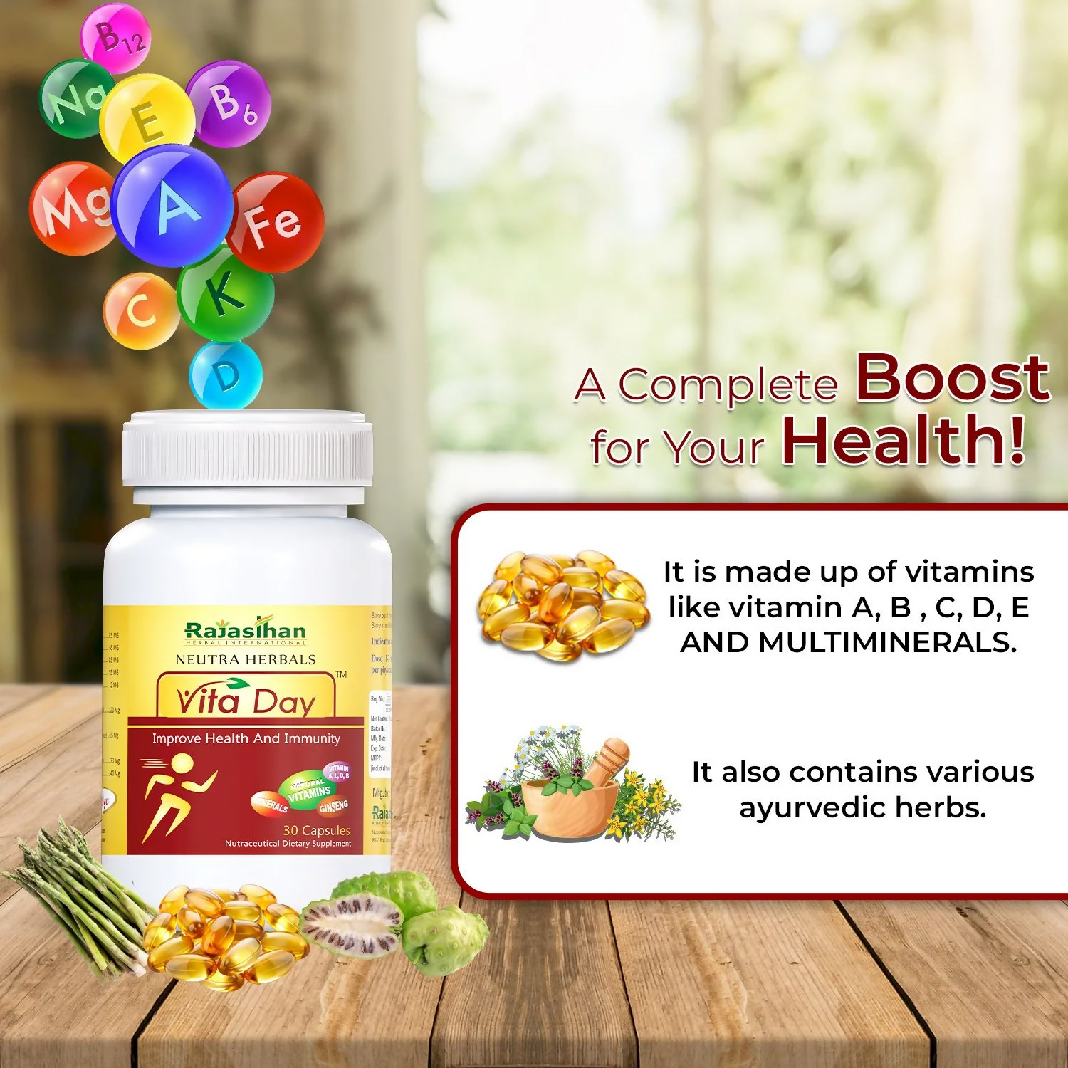 Rajasthan Herbals Neutra Herbals Vita Day Capsules | Grab2Buy