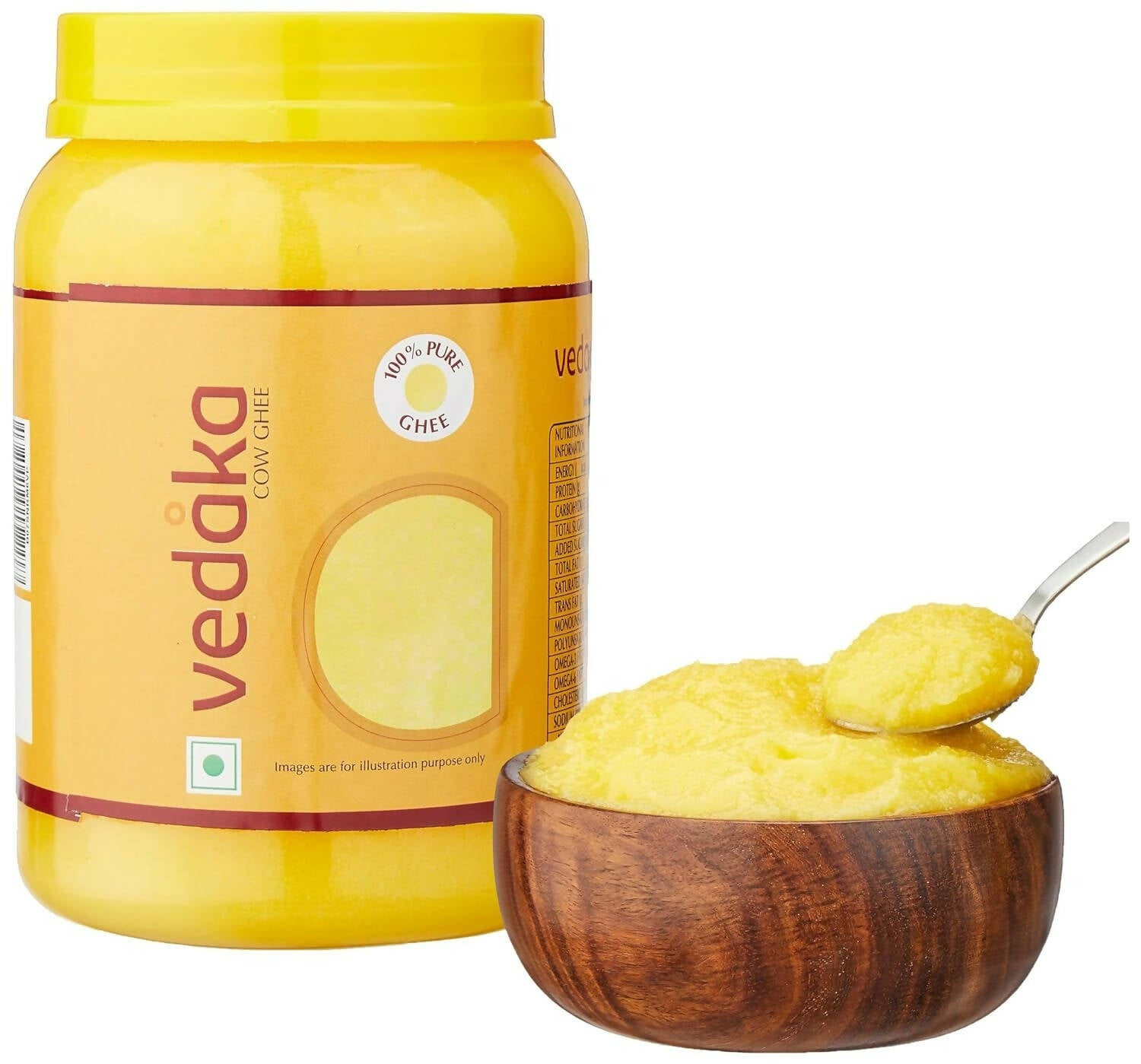 Vedaka Desi Cow Ghee with Rich Aroma | Bilona Method | Hand-Curd-Churned | Traditional, Pure, Natural & Healthy | Grab2Buy