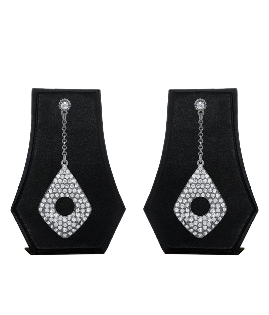 Silver-Plated Alloy Diva Look Stylish Contemporary Earrings - The Pari | Grab2Buy