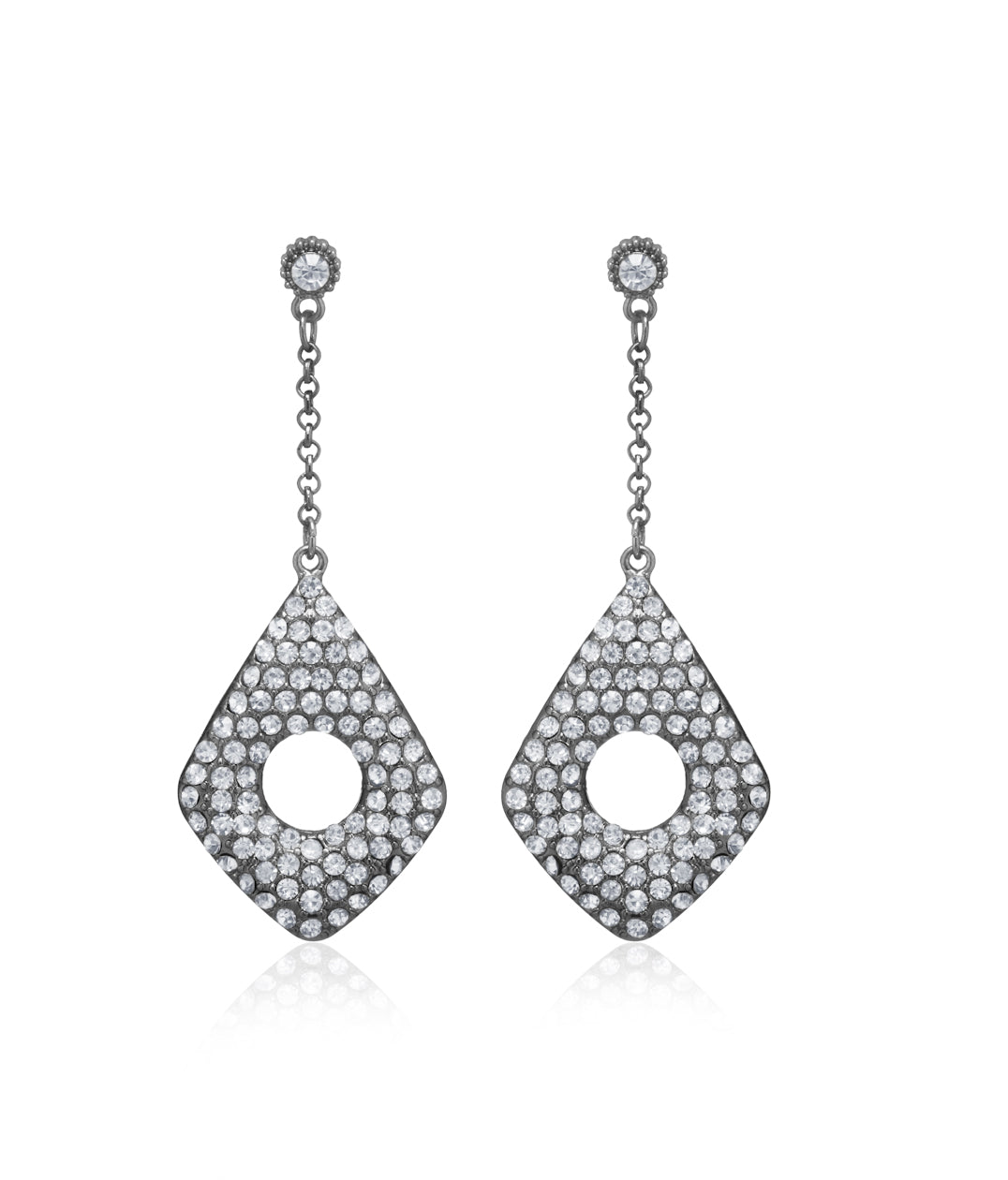 Silver-Plated Alloy Diva Look Stylish Contemporary Earrings - The Pari | Grab2Buy