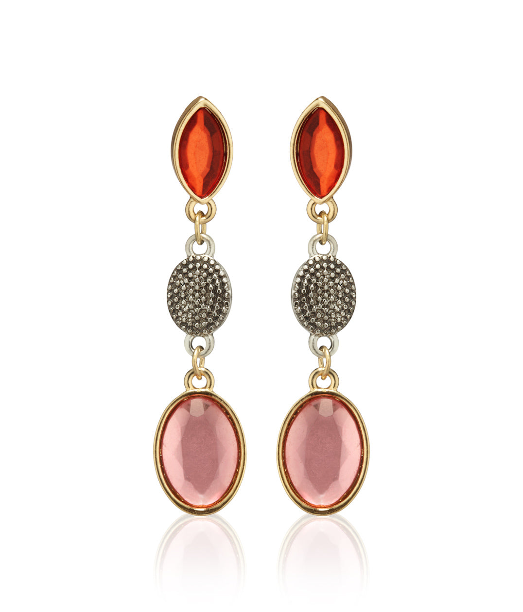 Gold-Polished Alloy Diva Look Stylish Contemporary Earrings - The Pari | Grab2Buy