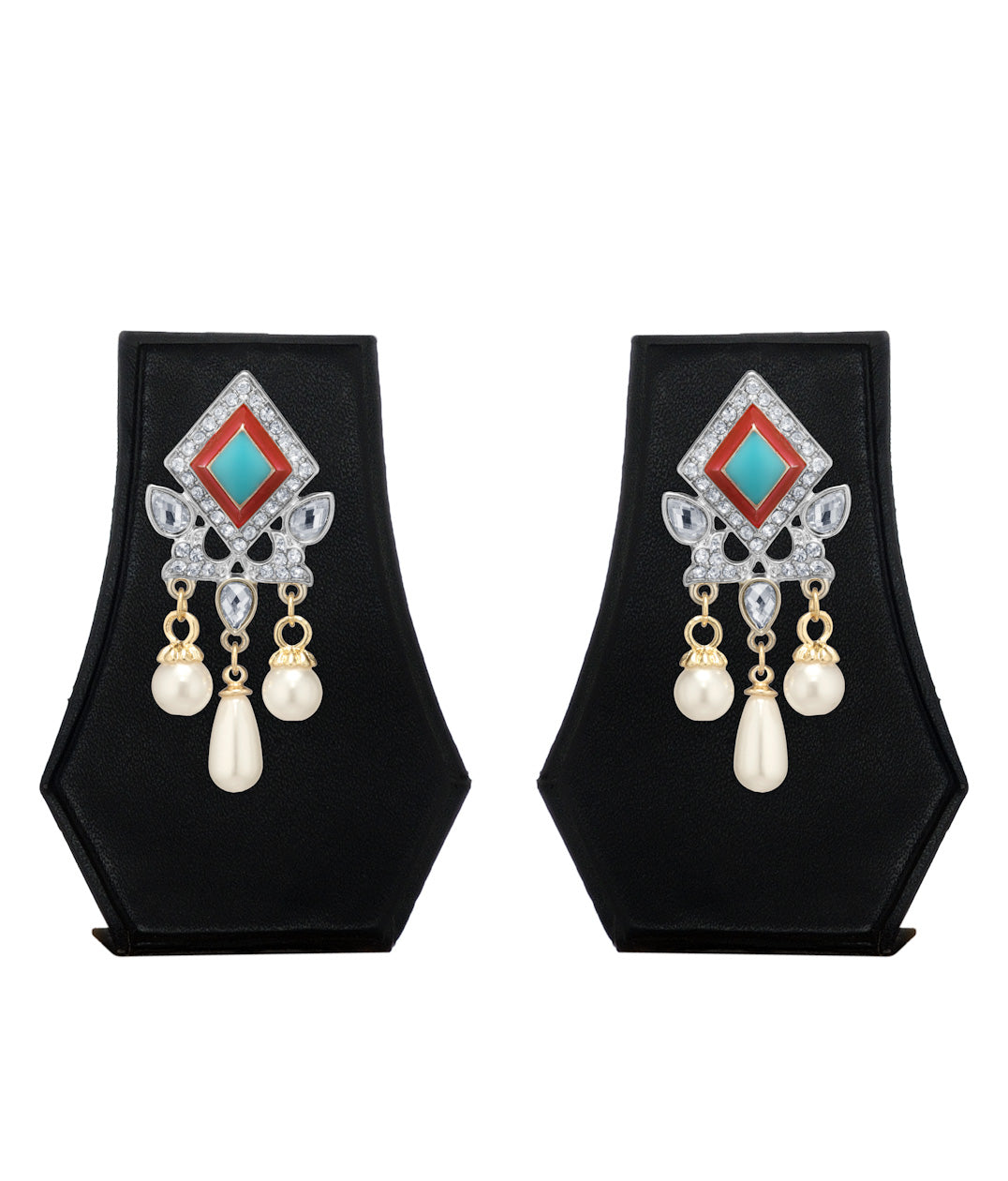Silver-Plated Alloy Diva Look Stylish Contemporary Earrings - The Pari | Grab2Buy