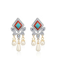 Silver-Plated Alloy Diva Look Stylish Contemporary Earrings - The Pari | Grab2Buy