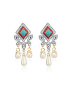 Silver-Plated Alloy Diva Look Stylish Contemporary Earrings - The Pari | Grab2Buy