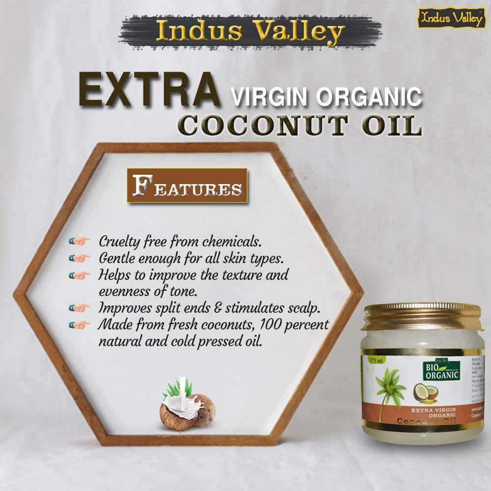 Indus Valley Bio Organic Extra Virgin Organic Coconut Oil | Grab2Buy