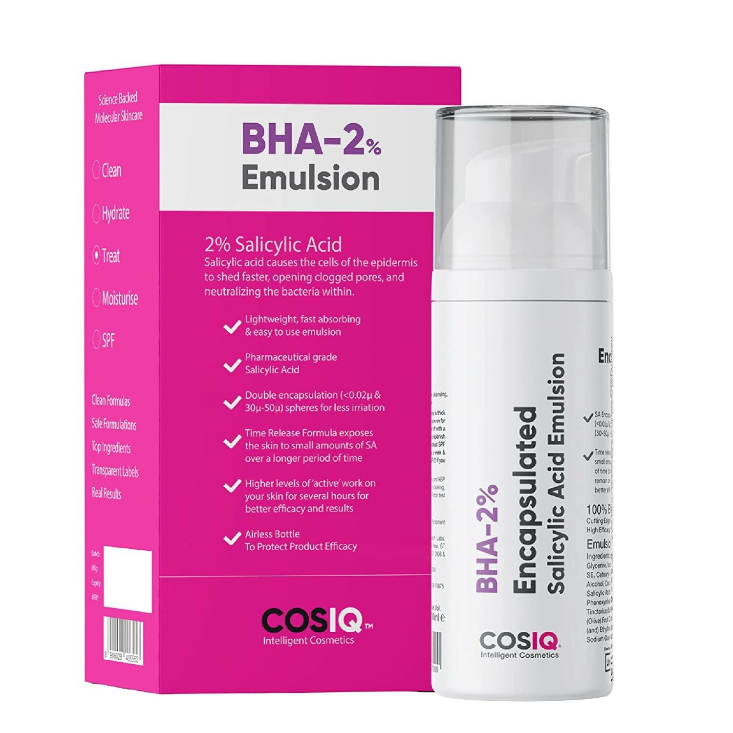 Cos-IQ BHA-2% Encapsulated Salicylic Acid Emulsion | Grab2Buy