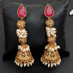JS Fashion Designer Antique Jewellery High Gold Polish Earrings for Women | Grab2Buy