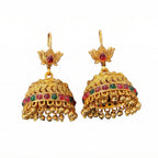 JS Fashion Antique Rajwadi Lotus Top Designer Jhumka Earrings for Women & Girls | Grab2Buy