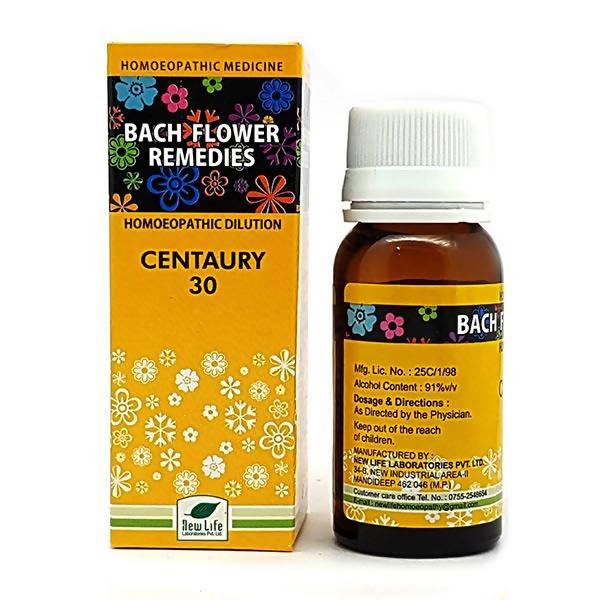 New Life Homeopathy Bach Flower Remedies Centaury 30 Dilution | Grab2Buy