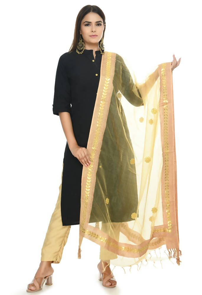 Mominos Fashion Golden Orgenza Gota Patti Dupatta | Grab2Buy