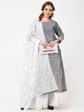 Cheera Kurta With Skirt & Embroidered Dupatta set (CH108KSD) | Grab2Buy