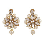Mominos Fashion Trendy Gold-Polished with Stone & Pearls Necklace Set | Grab2Buy