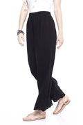 Mominos Fashion Reyon Cotton Black Embroidery Chikan Palazzo | Grab2Buy