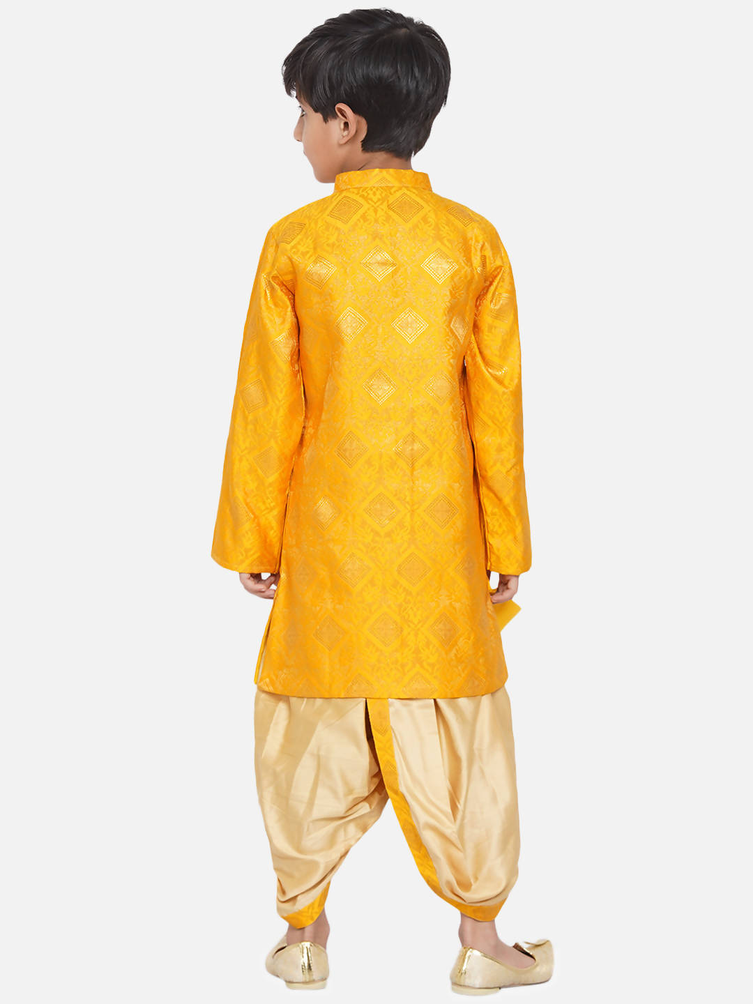 Little Bansi Boys Angrakha Kurta with Dhoti Royal yellow | Grab2Buy