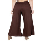 Lagi Women's Brown Solid Palazzo (PLZ04J) | Grab2Buy
