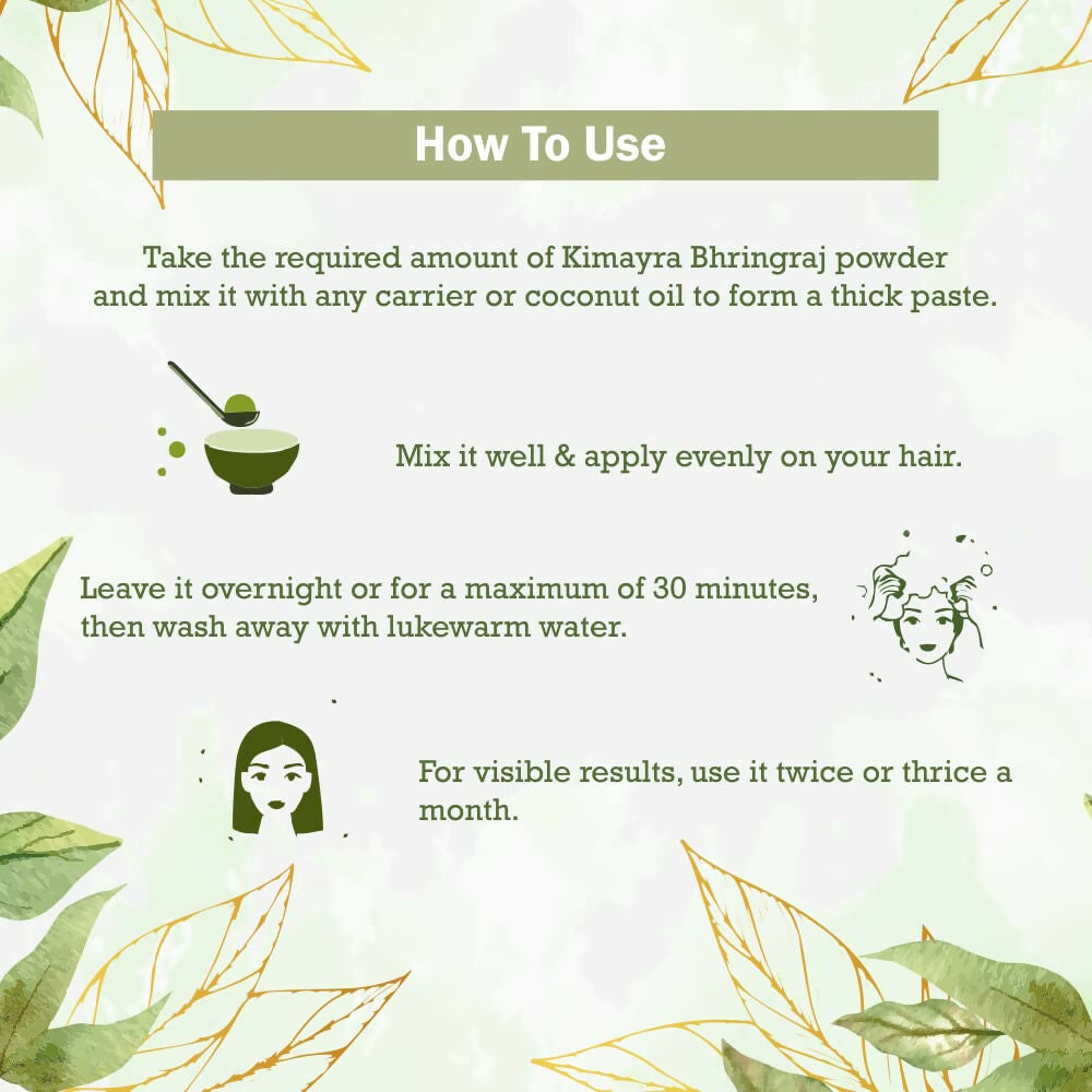 Kimayra Bhringraj Powder For Hair Growth & Reduces Frizz | Grab2Buy