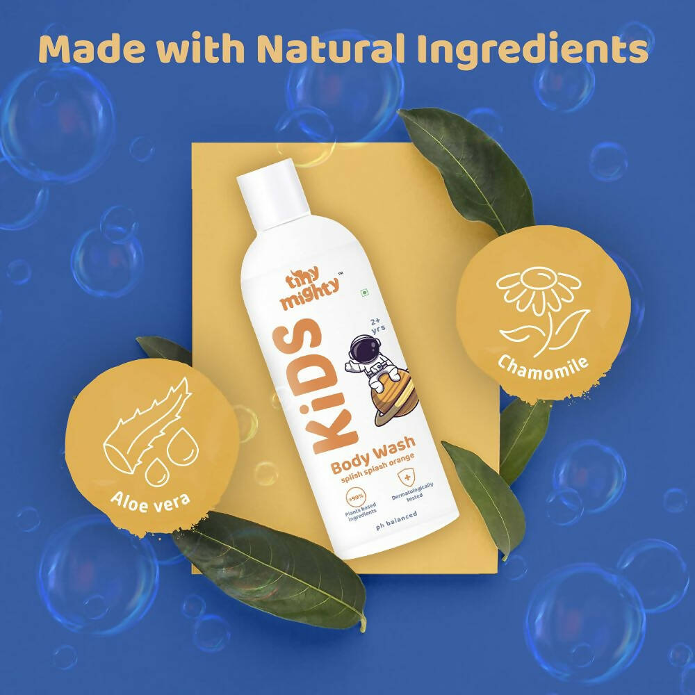 Tiny Mighty Kids Body Wash, Body Foam Wash, Body Lotion, Shampoo & Hair Oil Combo | Grab2Buy