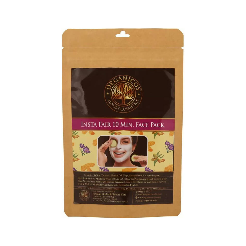 Organicos Insta Fair 10 Min Face Pack | Grab2Buy