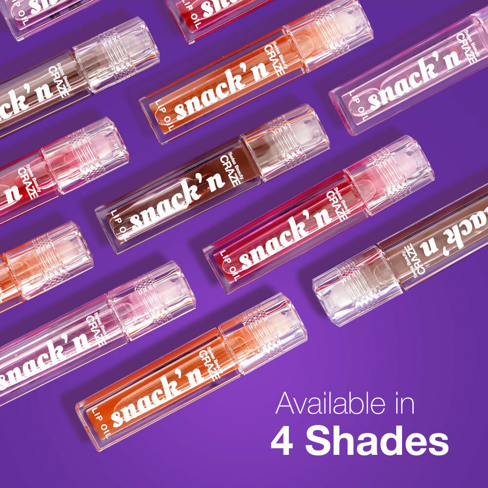 Swiss Beauty Craze Snack'N Nourishing Lip Oil - 1. Cinnamon Roll | Grab2Buy