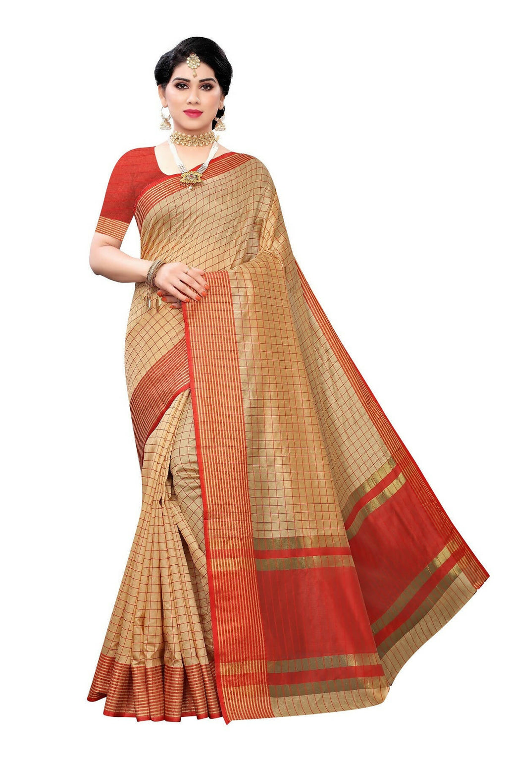 Vamika Chiku Cotton Silk Weaving Saree (MANIPURI CHIKU) | Grab2Buy