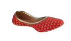 Tiny Bugs Girls Sequin Detailing Ethnic Juttis - Red | Grab2Buy