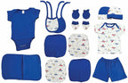 My Tiny Wear Full Sleeves New Born Baby Gift Set - Greyish Blue | Grab2Buy