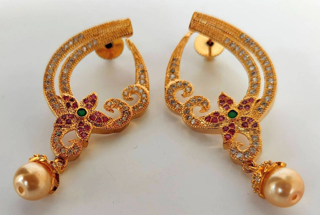Multicolor Cz Designer Earrings | Grab2Buy