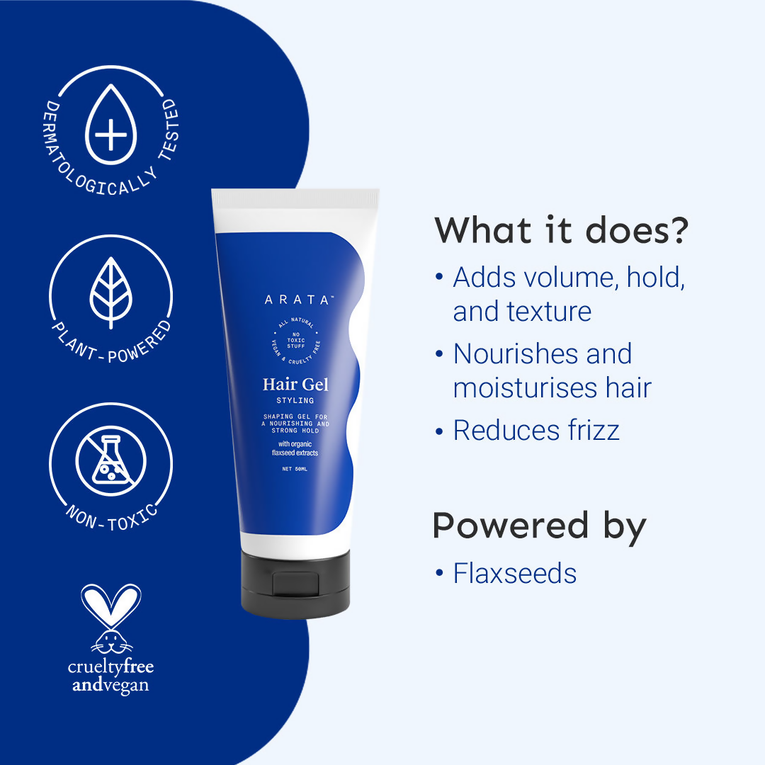 Arata Styling Hair Gel For Strong Hold & Definition Adds Texture & Control | Grab2Buy