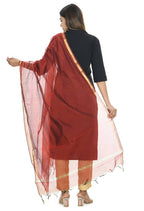 Mominos Fashion Maroon Banarsi Piping Dupatta | Grab2Buy