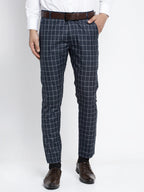 Jainish Men's Navy Formal Trousers ( FGP 260Navy ) | Grab2Buy