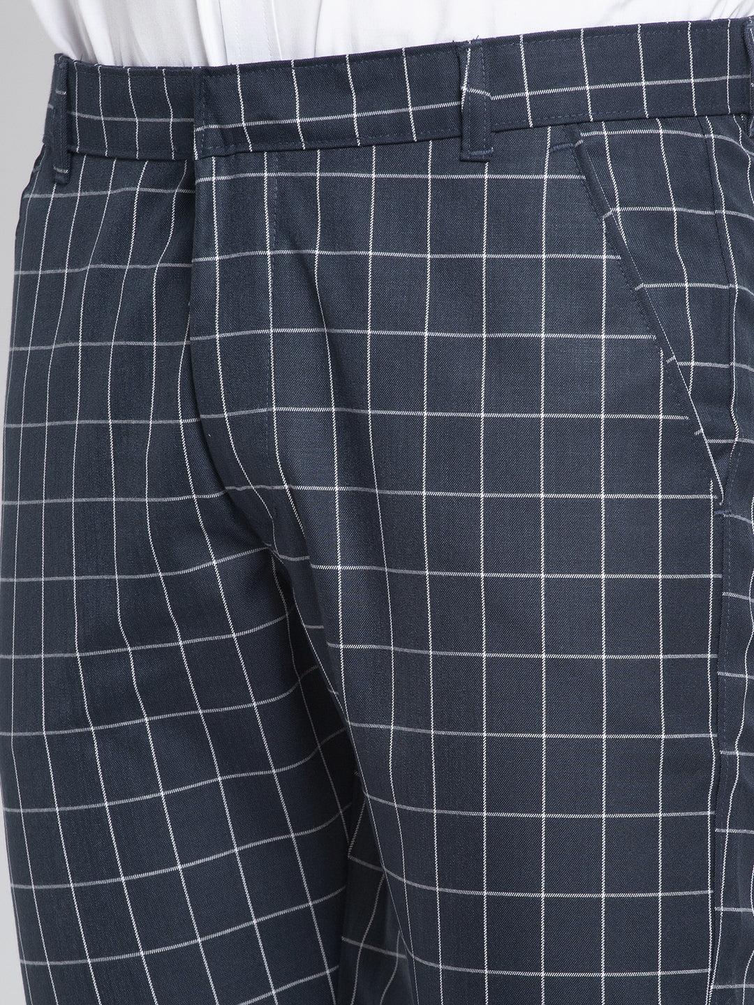 Jainish Men's Navy Formal Trousers ( FGP 260Navy ) | Grab2Buy
