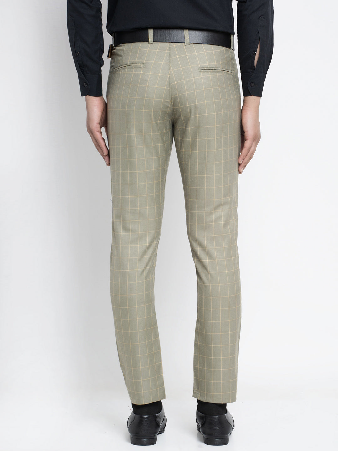Jainish Men's Green Formal Trousers ( FGP 260Pista ) | Grab2Buy