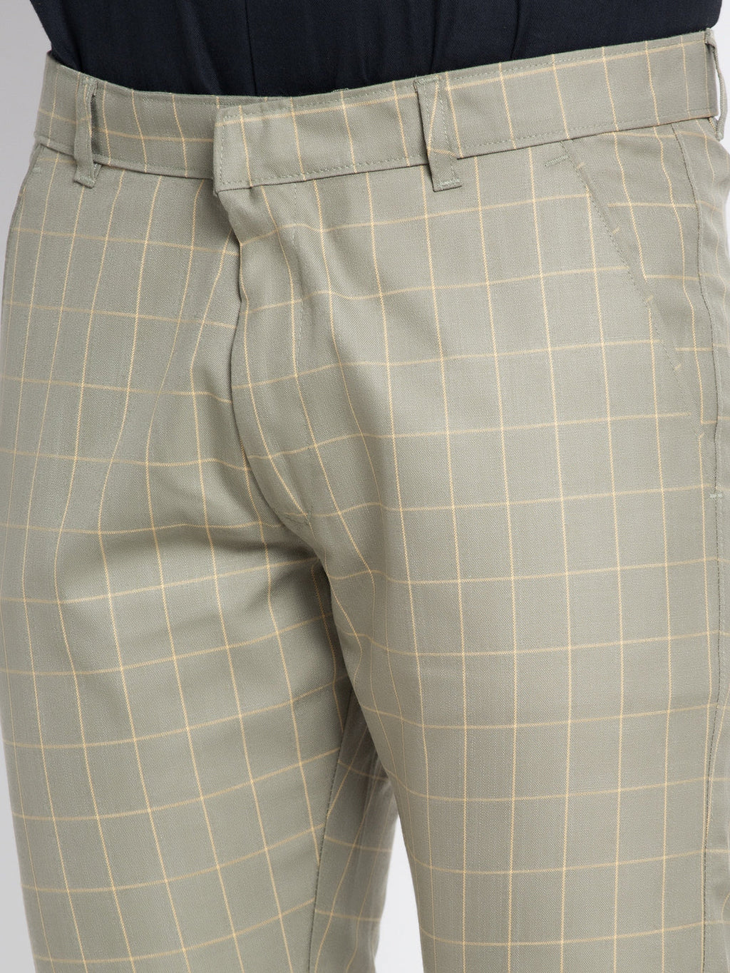 Jainish Men's Green Formal Trousers ( FGP 260Pista ) | Grab2Buy