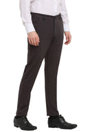 Jainish Men's Brown 4-Way Lycra Tapered Fit Trousers ( FGP 269Brown ) | Grab2Buy