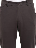 Jainish Men's Brown 4-Way Lycra Tapered Fit Trousers ( FGP 269Brown ) | Grab2Buy