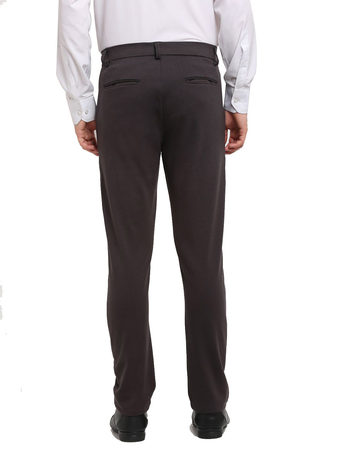 Jainish Men's Brown 4-Way Lycra Tapered Fit Trousers ( FGP 269Brown ) | Grab2Buy