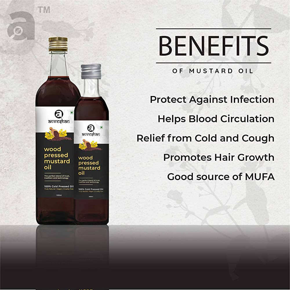 Grab2Buy Wood Pressed Black Mustard Oil