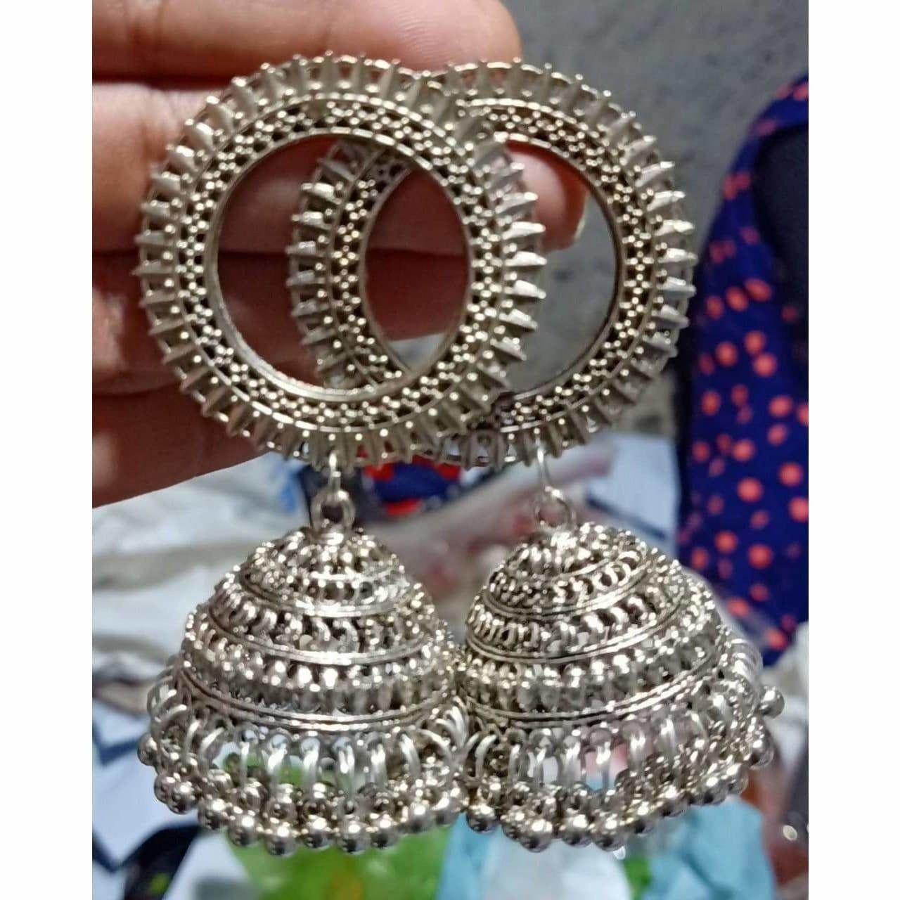 MS Fashion India Oxidized Sun Style Jhumki Earrings | Grab2Buy