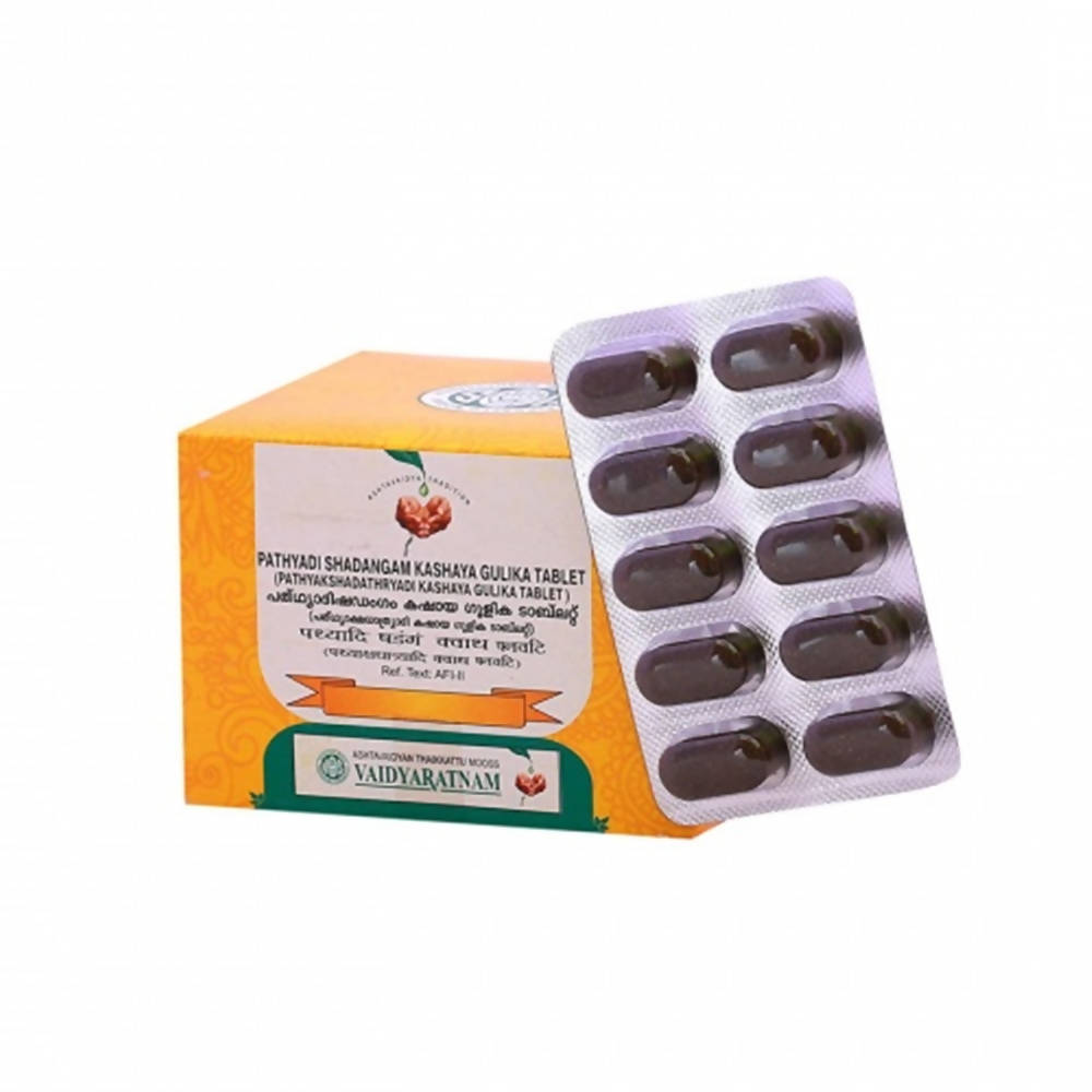 Vaidyaratnam Pathyadi Shadangam Kashaya Gulika Tablets | Grab2Buy