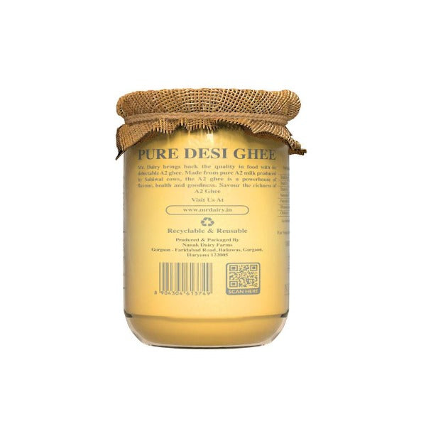 Mr. Dairy A2 Ghee | 100% Pure and Natural Ghee | Cultured Desi Ghee From A2 Milk | Grab2Buy