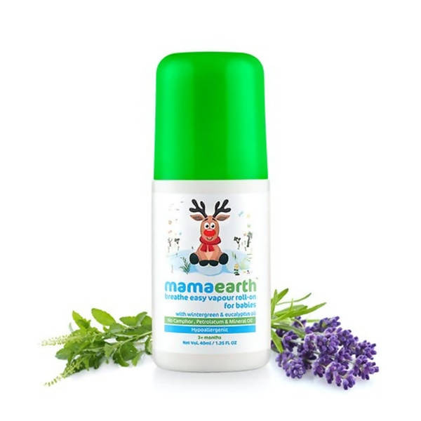 Mamaearth Baby Breathe Easy Vapour Roll-On For Relieves Congestion & Promotes Easy Breathing | Grab2Buy