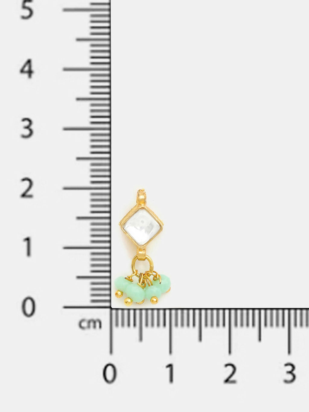 Ruby Raang Diamond Pearl Dangling Earrings | Grab2Buy
