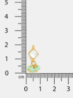 Ruby Raang Diamond Pearl Dangling Earrings | Grab2Buy