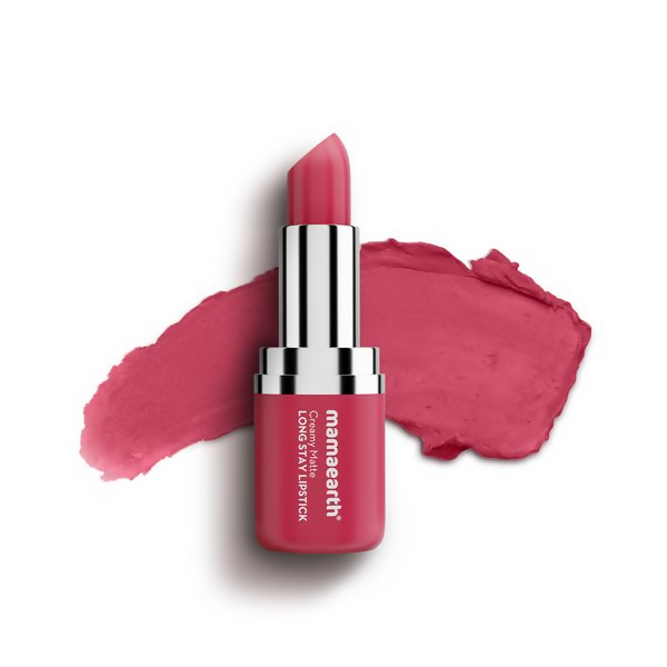 Mamaearth Creamy Matte Long Stay Lipstick - Rosewood Pink | Grab2Buy