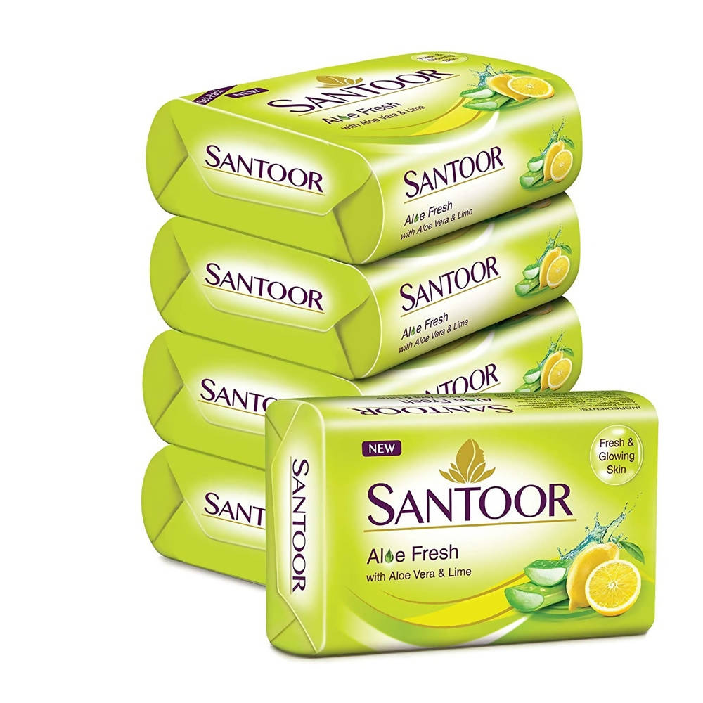 Santoor Aloe Fresh Soap With Aloe Vera And Lime | Grab2Buy