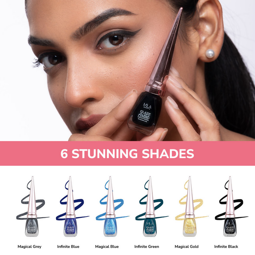 Mila Beaute Glaze Artist Waterproof & Smudge Proof Eyeliner - Magical Grey