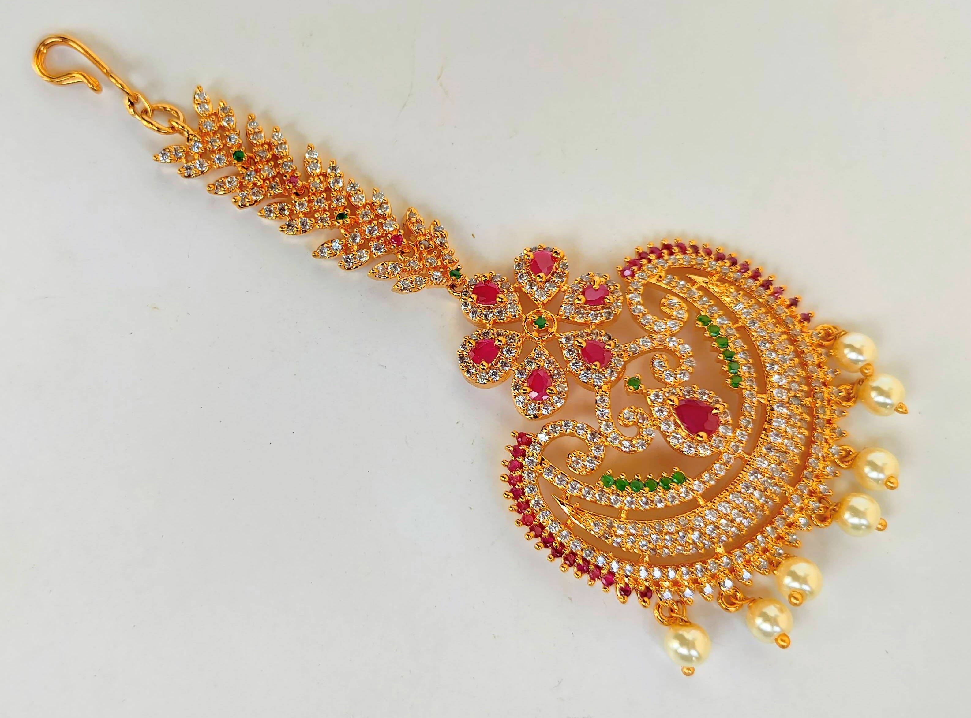 Multicolor Maang Tikka For Wedding | Grab2Buy